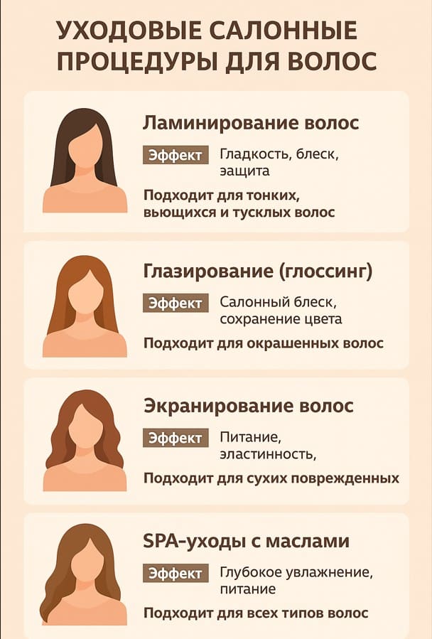 Салонные процедуры для восстановления, блеска и гладкости волос: какие бывают, как делают